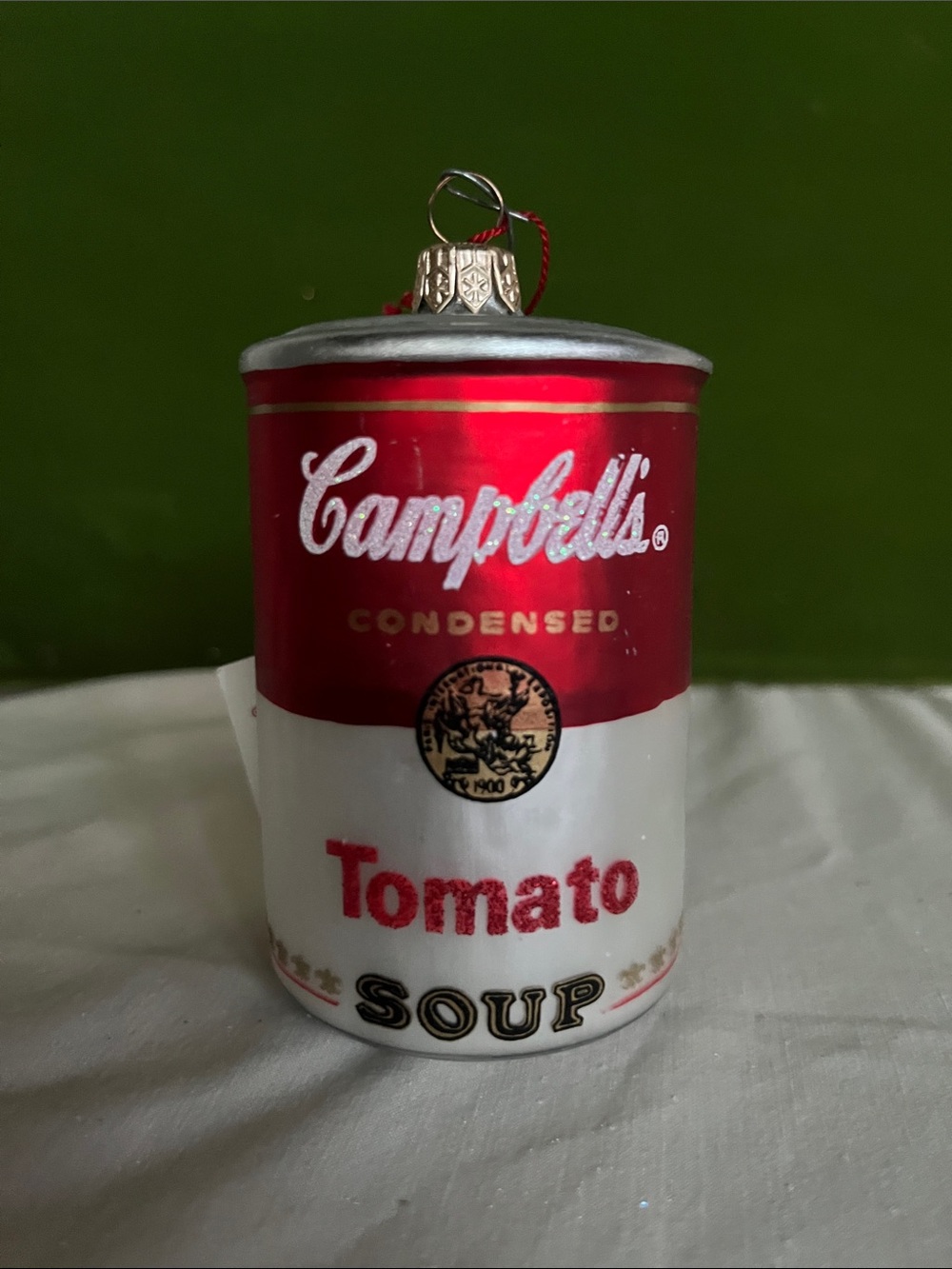 Campbell Soup Polonaize Komozja glass ornament 1998 NOS